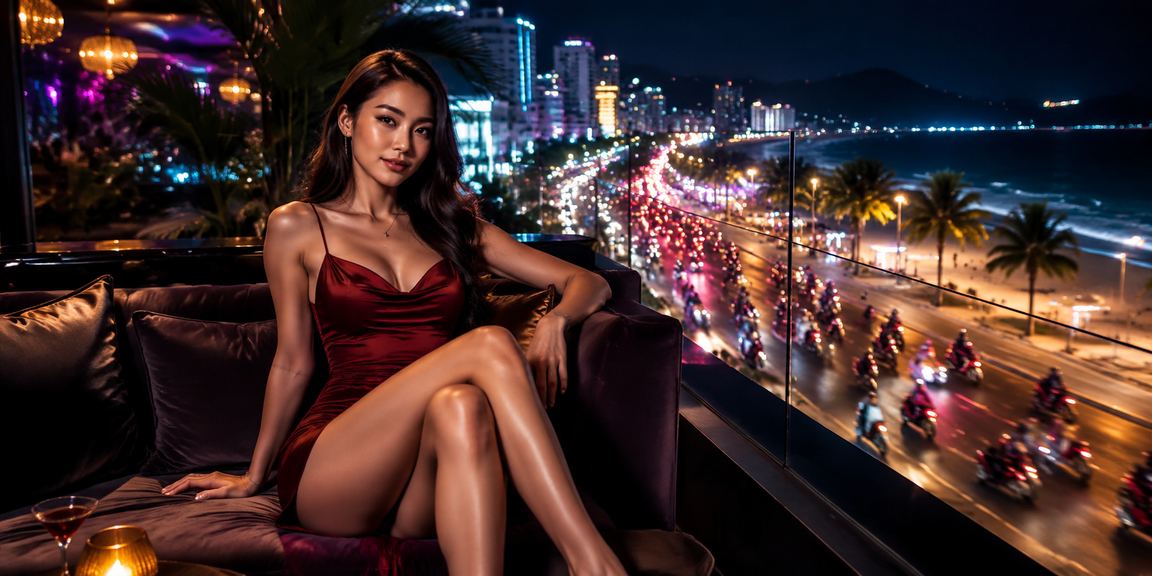 Không gian giải trí casino bên bãi biển Vũng Tàu về đêm